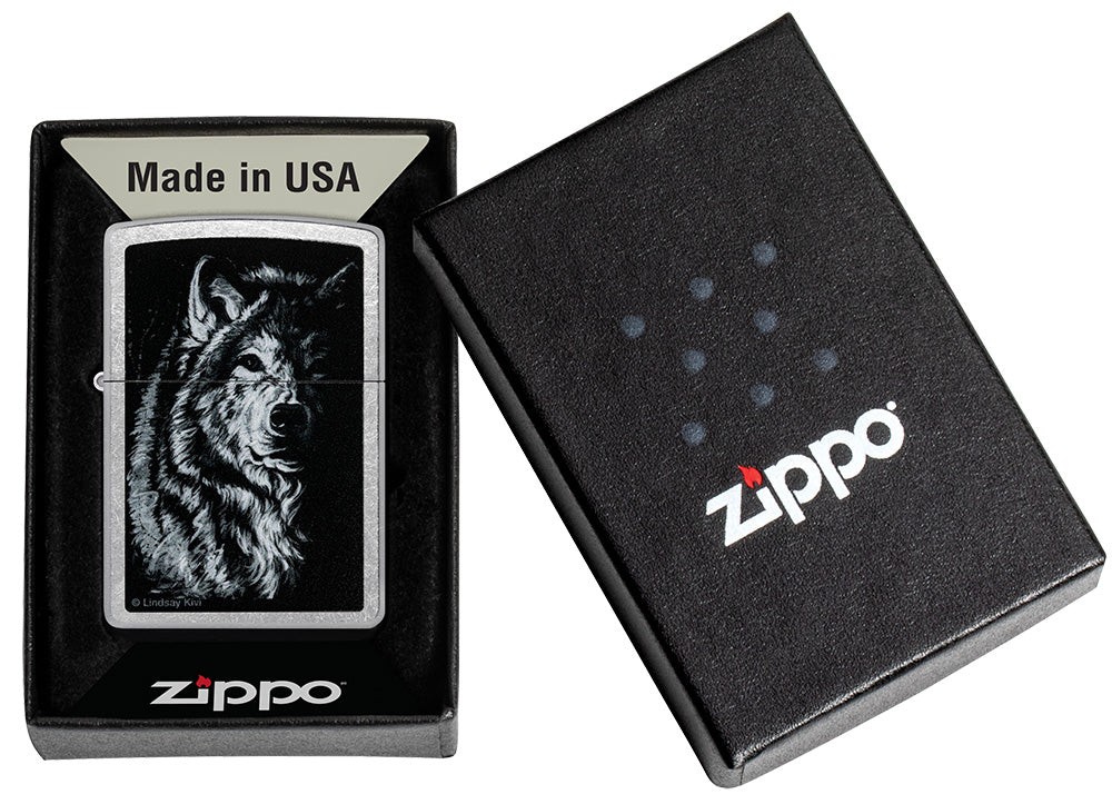 Zippo zapalovač 25661 Lindsay Kivi Shadow Wolf