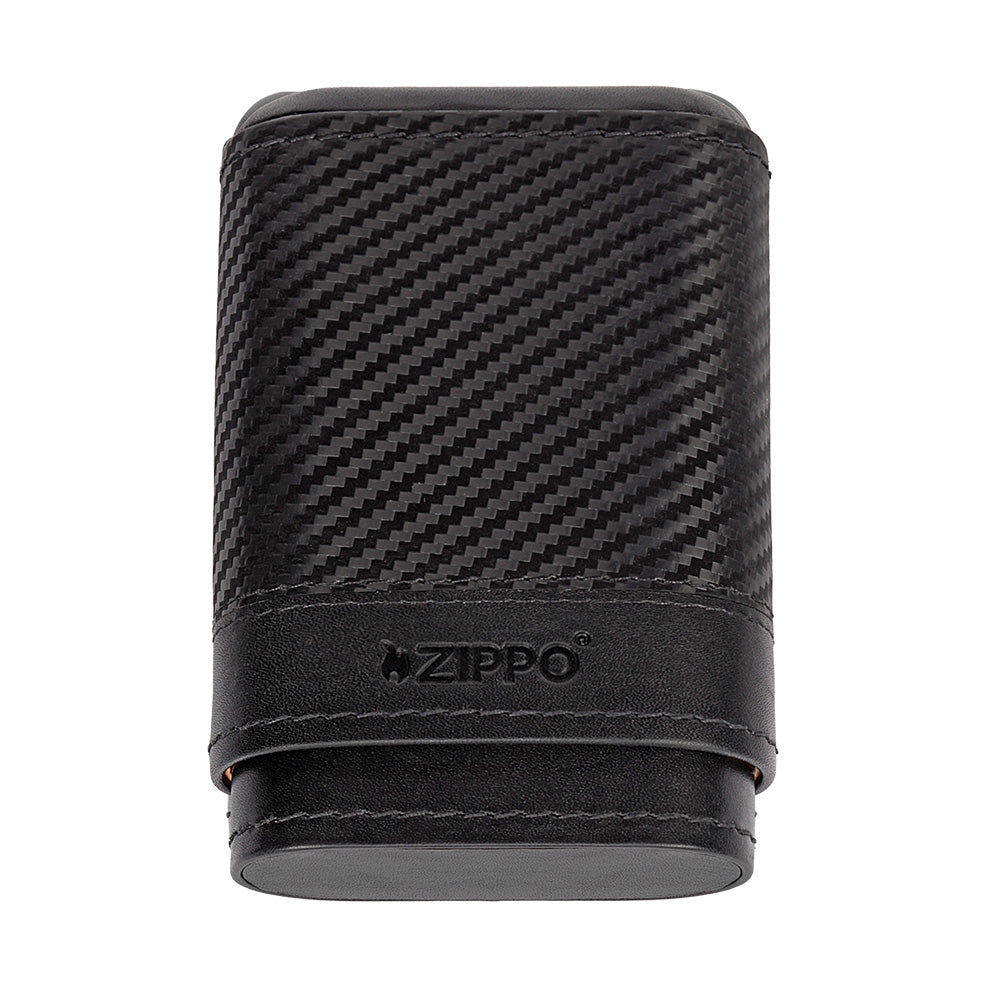 44207 Kožená cestovní taška na doutníky Zippo Carbon