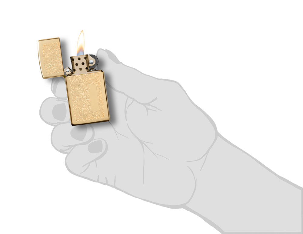 Zippo zapalovač 24066 Slim® Brass Venetian®