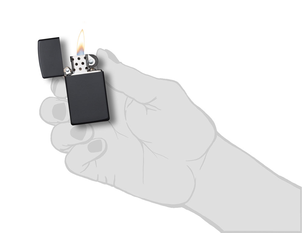 Zippo zapalovač 26111 Slim® Black Matte