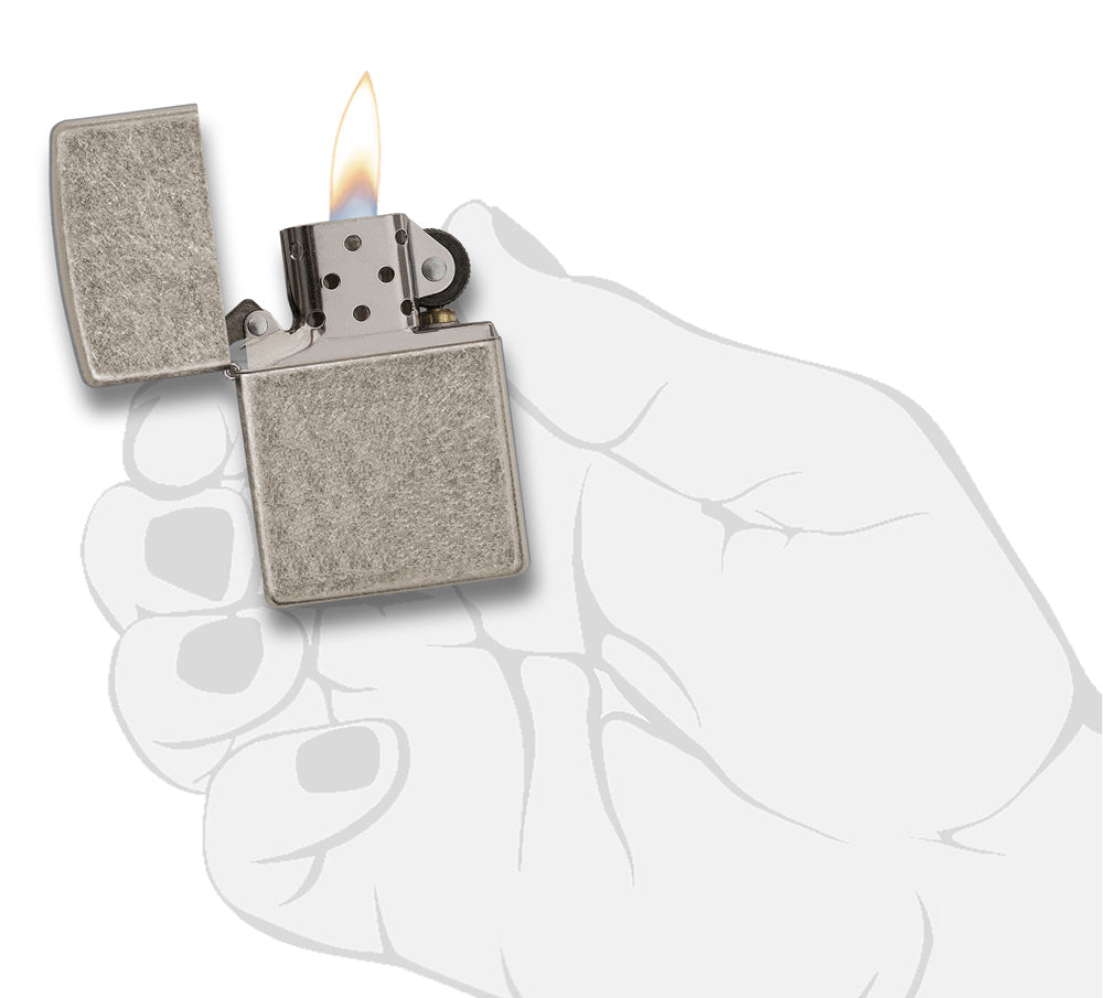 Zippo zapalovač 27003 Armor® Antique Silver Plate