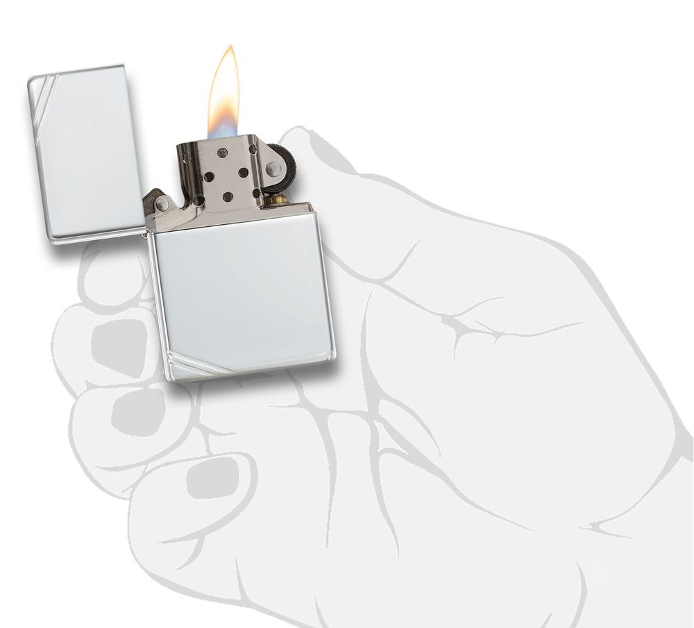 Zippo zapalovač 28008 Sterling Silver Vintage