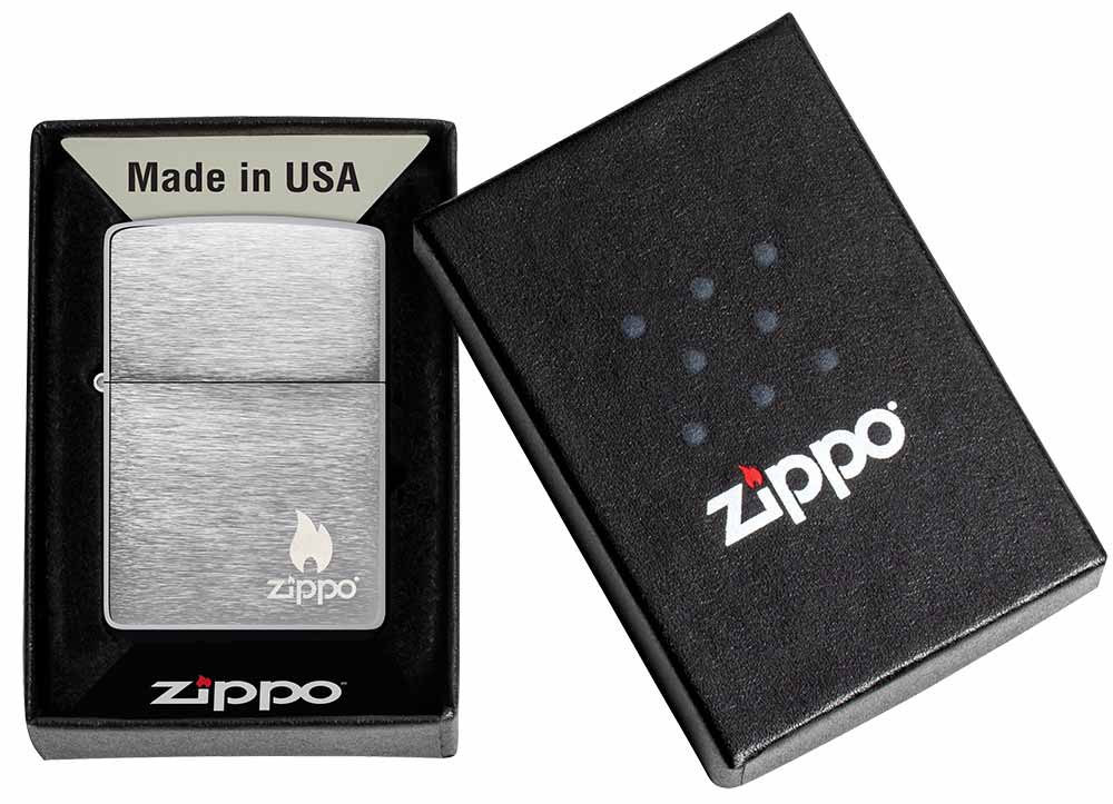 Zippo zapalovač 21633 Logo & Flame