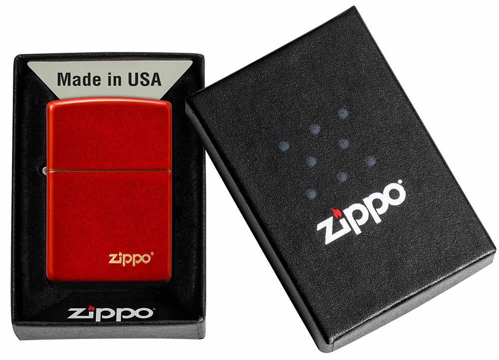 Zippo zapalovač 26954 Metallic Red Zippo Logo