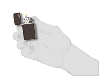 Zippo zapalovač 26958 Slim® Brown Zippo Logo