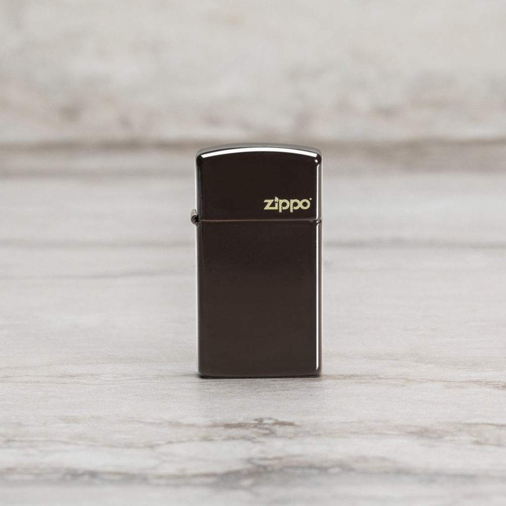 Zippo zapalovač 26958 Slim® Brown Zippo Logo