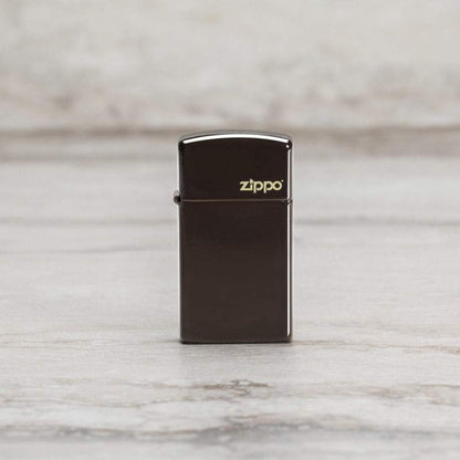 Zippo zapalovač 26958 Slim® Brown Zippo Logo