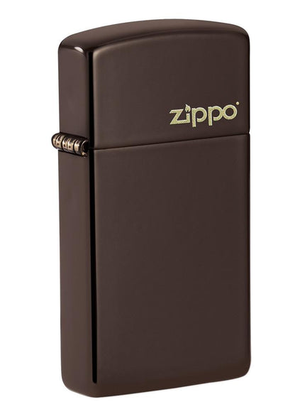 Zippo zapalovač 26958 Slim® Brown Zippo Logo