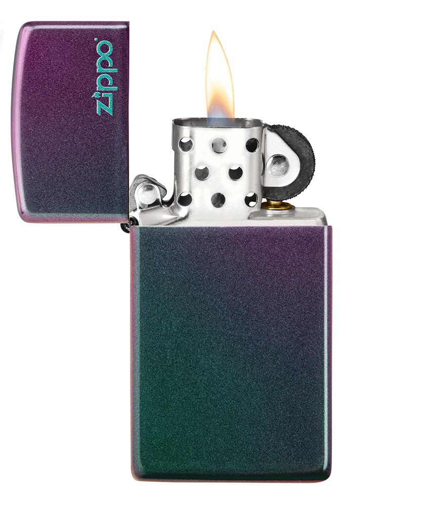 Zippo zapalovač 26962 Slim® Iridescent Zippo Logo