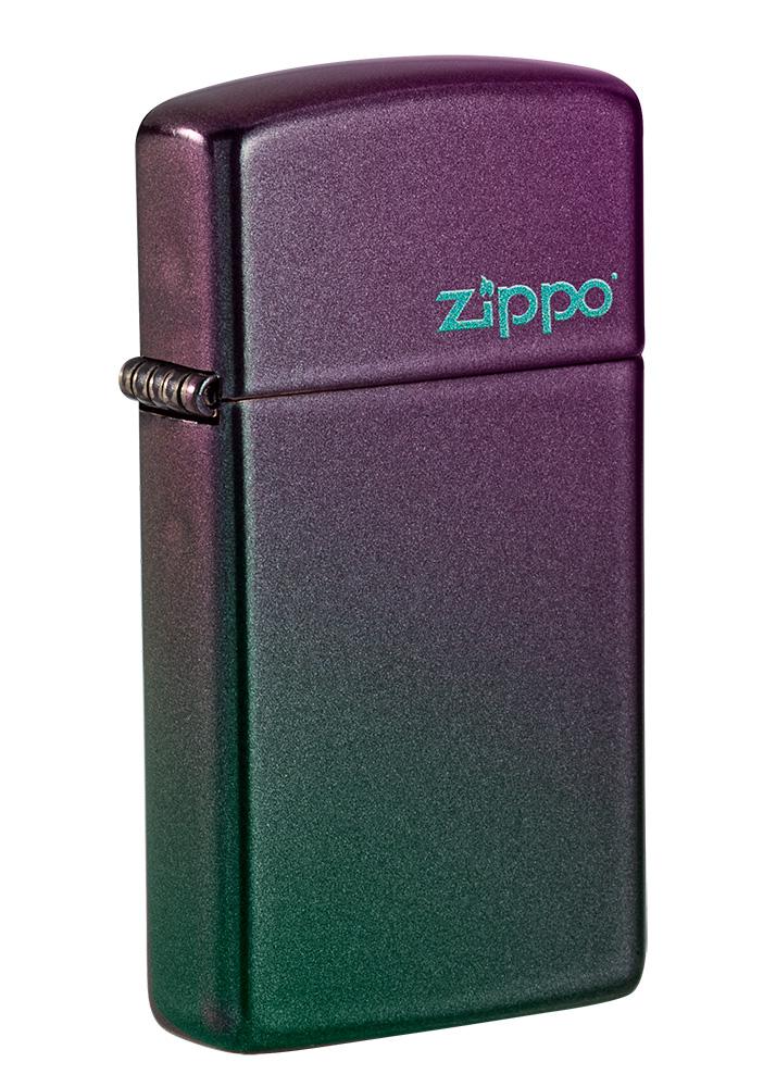 Zippo zapalovač 26962 Slim® Iridescent Zippo Logo