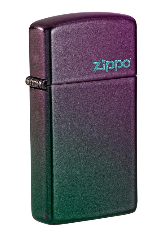 Zippo zapalovač 26962 Slim® Iridescent Zippo Logo