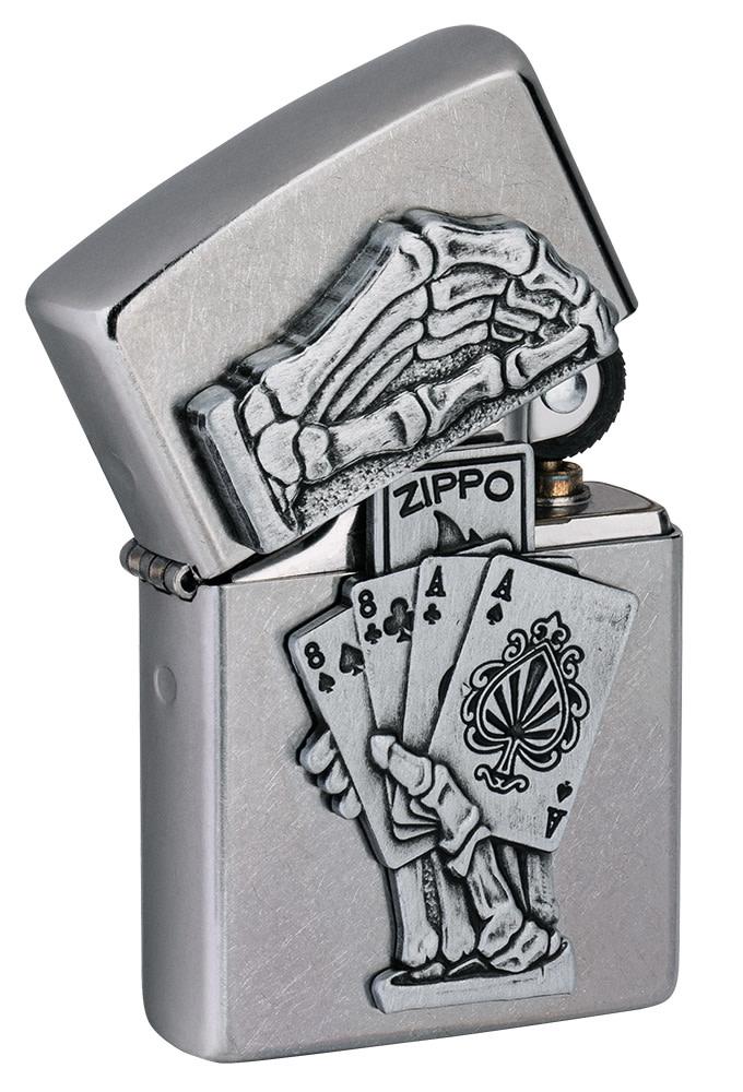 Zippo zapalovač 25633 Dead Man’s Hand Emblem Design
