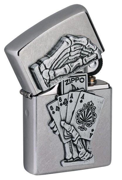 Zippo zapalovač 25633 Dead Man’s Hand Emblem Design