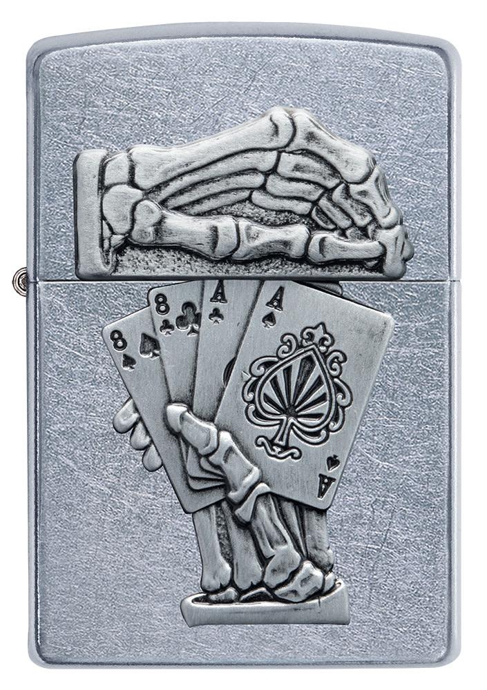 Zippo zapalovač 25633 Dead Man’s Hand Emblem Design