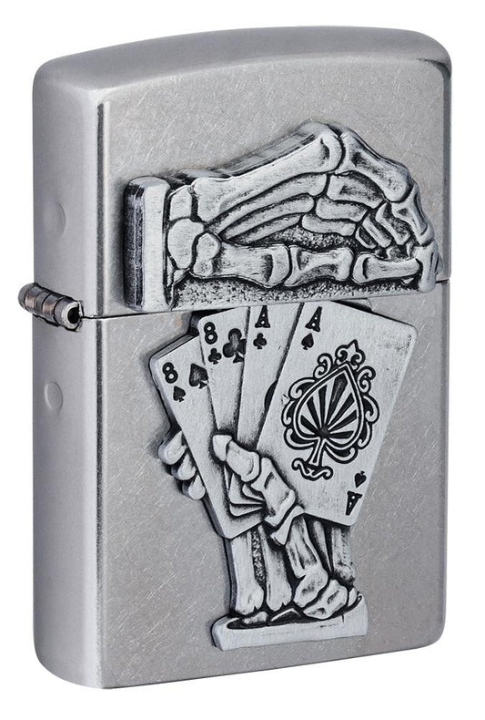 Zippo zapalovač 25633 Dead Man’s Hand Emblem Design