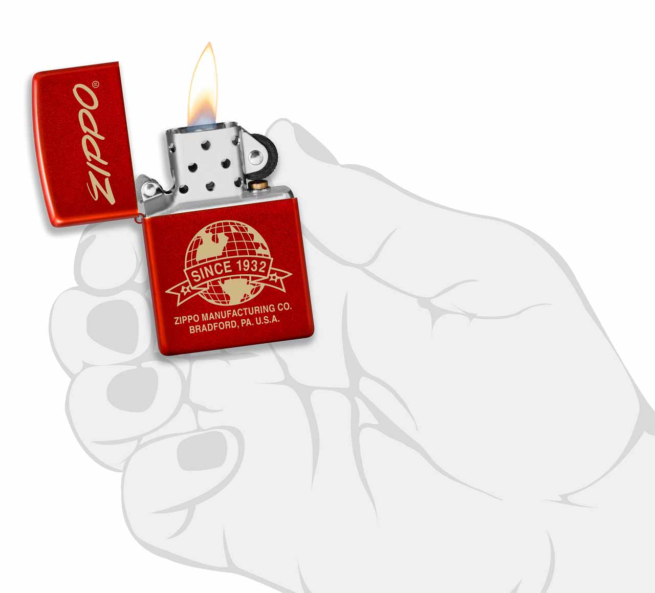 Zippo zapalovač 26077 Zippo Logo Globe