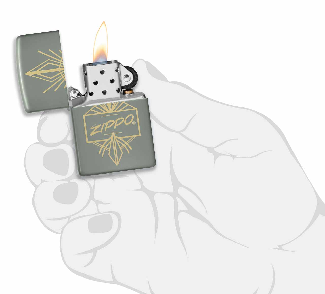 Zippo zapalovač 26082 Art Deco Zippo Logo
