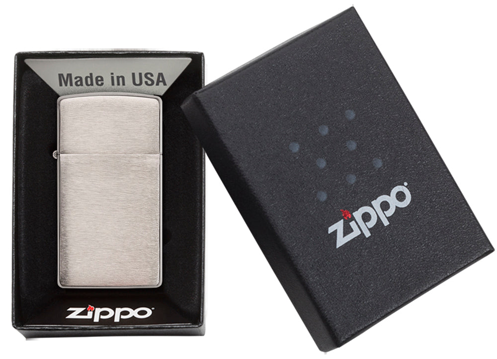 Zippo zapalovač 21112 Slim® Brushed Chrome