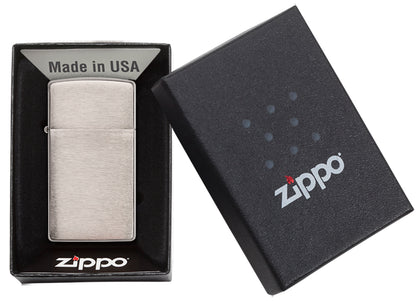 Zippo zapalovač 21112 Slim® Brushed Chrome