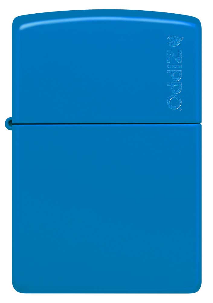 Zippo zapalovač 26089 Sky Blue Matte Zippo Logo