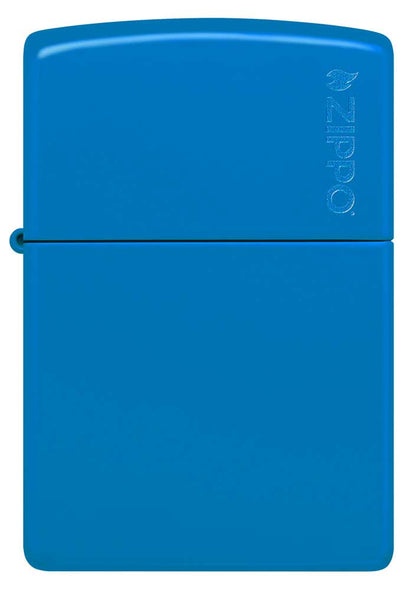 Zippo zapalovač 26089 Sky Blue Matte Zippo Logo