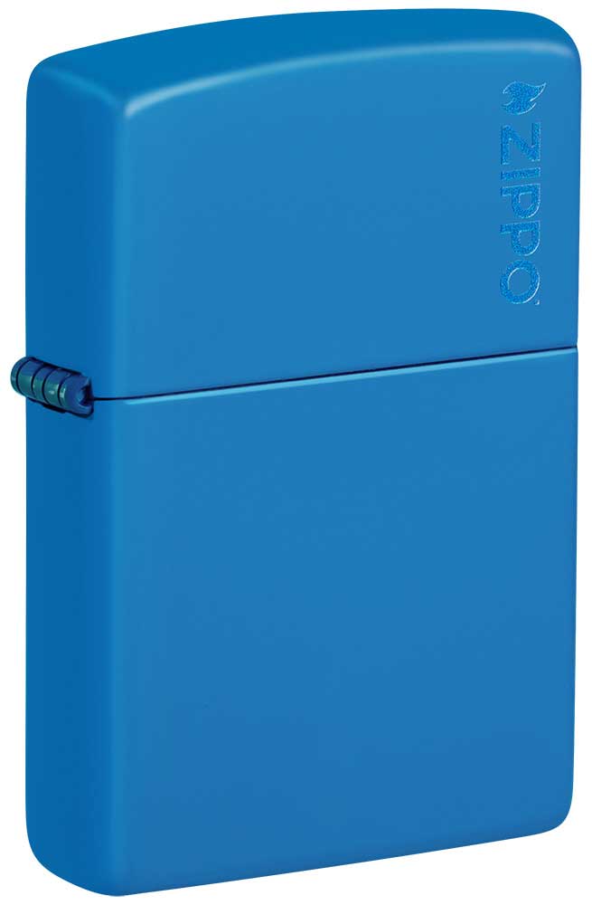 Zippo zapalovač 26089 Sky Blue Matte Zippo Logo