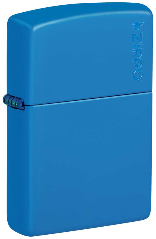 Zippo zapalovač 26089 Sky Blue Matte Zippo Logo