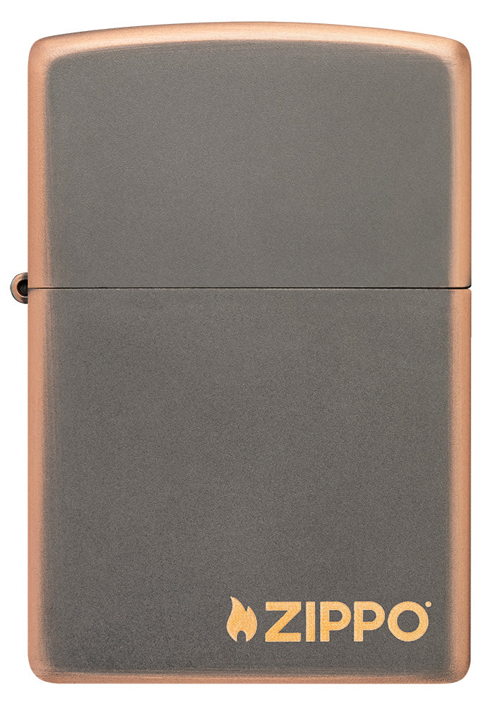 Zippo zapalovač 27005 Rustic Bronze Zippo Logo