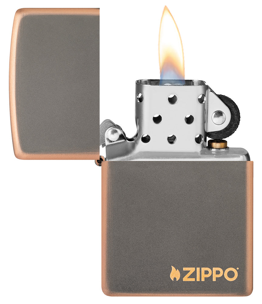 Zippo zapalovač 27005 Rustic Bronze Zippo Logo