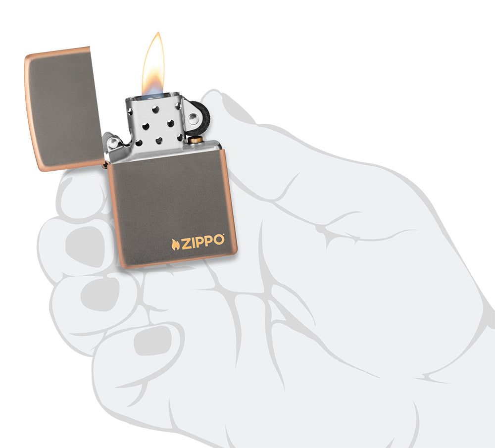 Zippo zapalovač 27005 Rustic Bronze Zippo Logo