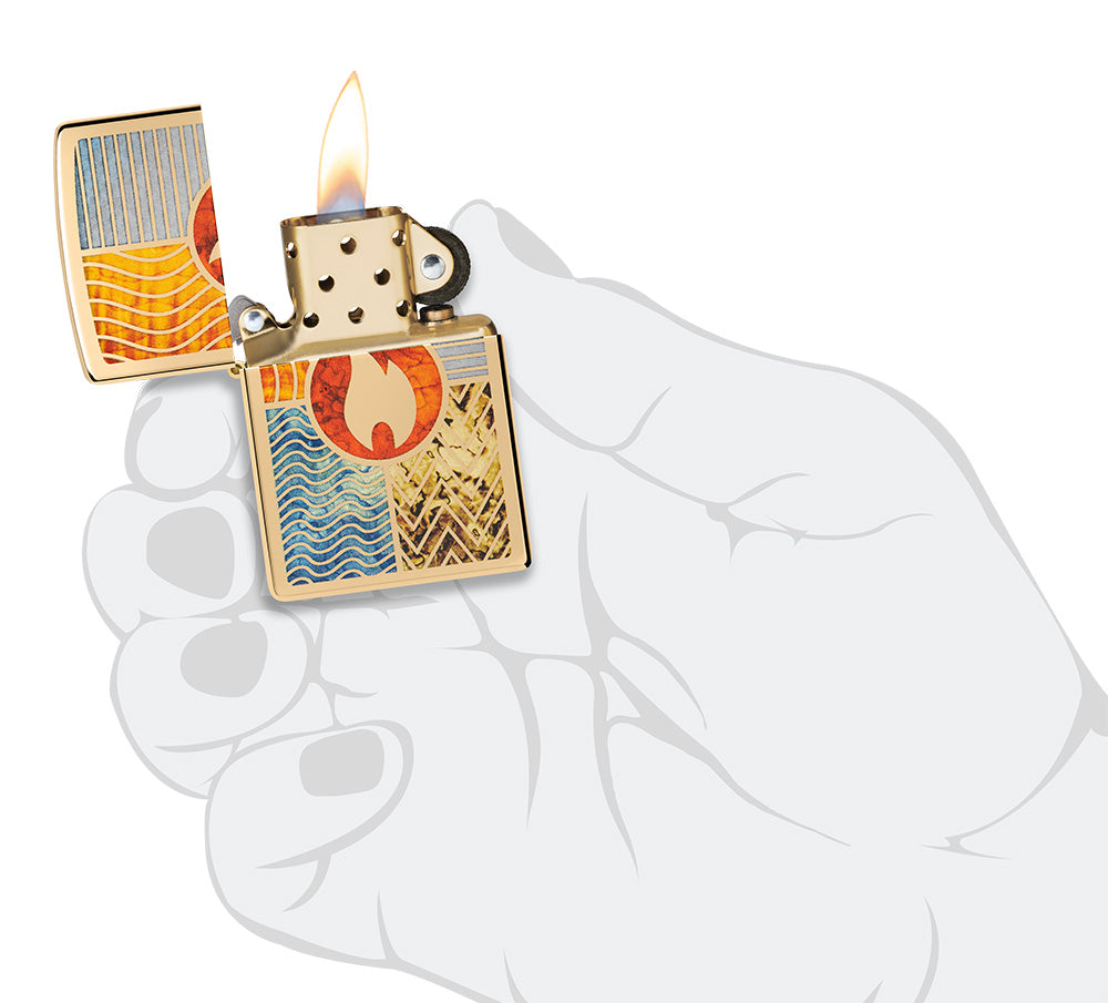 Zippo zapalovač 24210 Elements of Earth Design