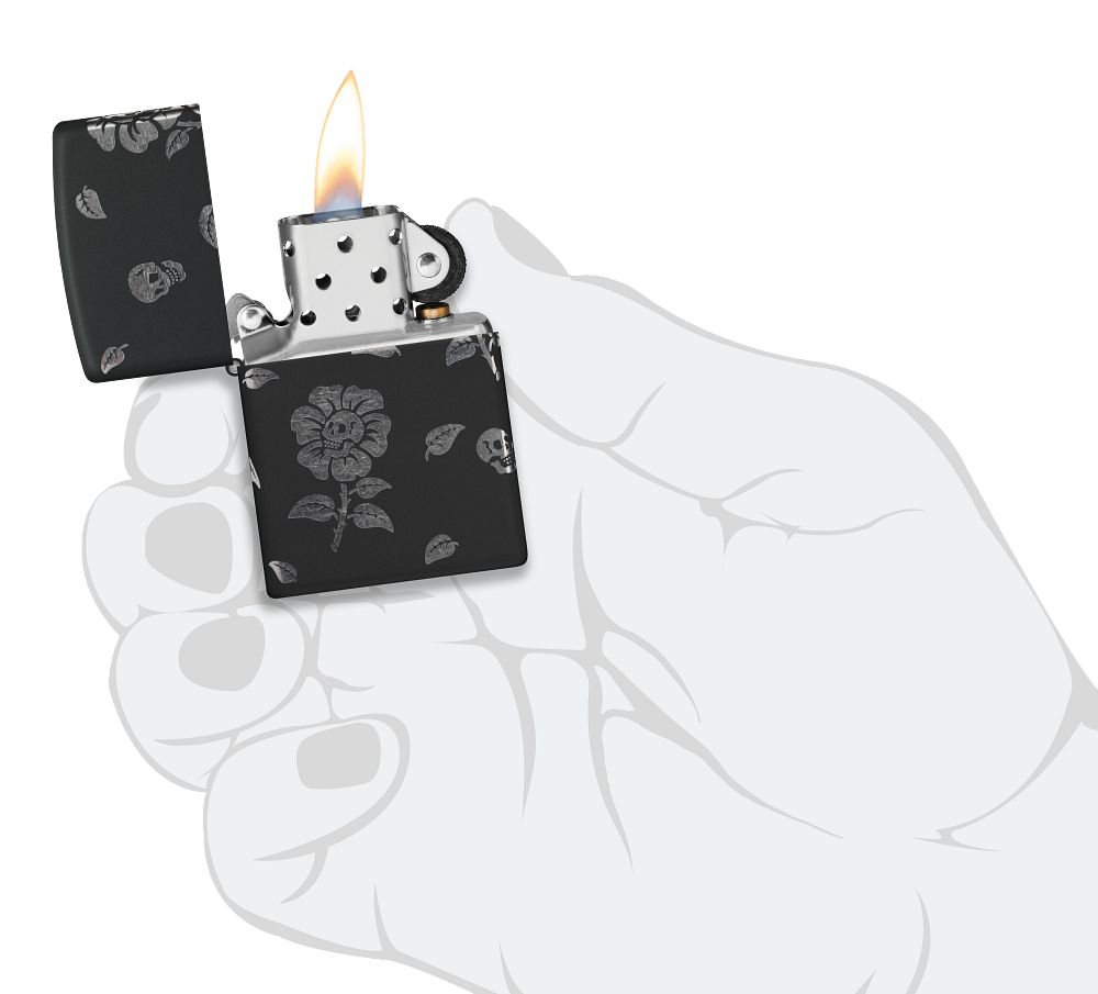Zippo zapalovač 26199 Flower Skulls