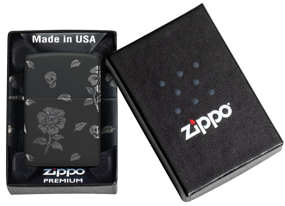 Zippo zapalovač 26199 Flower Skulls