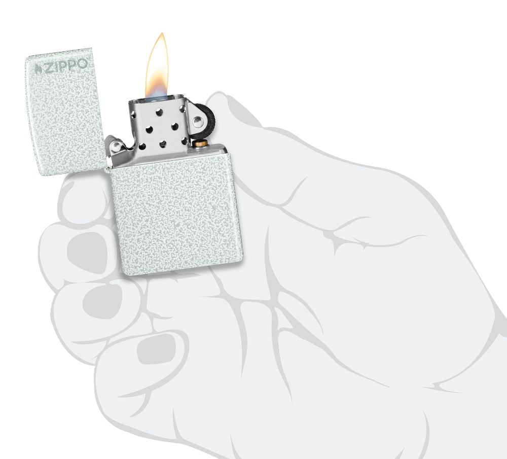 Zippo zapalovač 26206 Glacier Zippo Logo