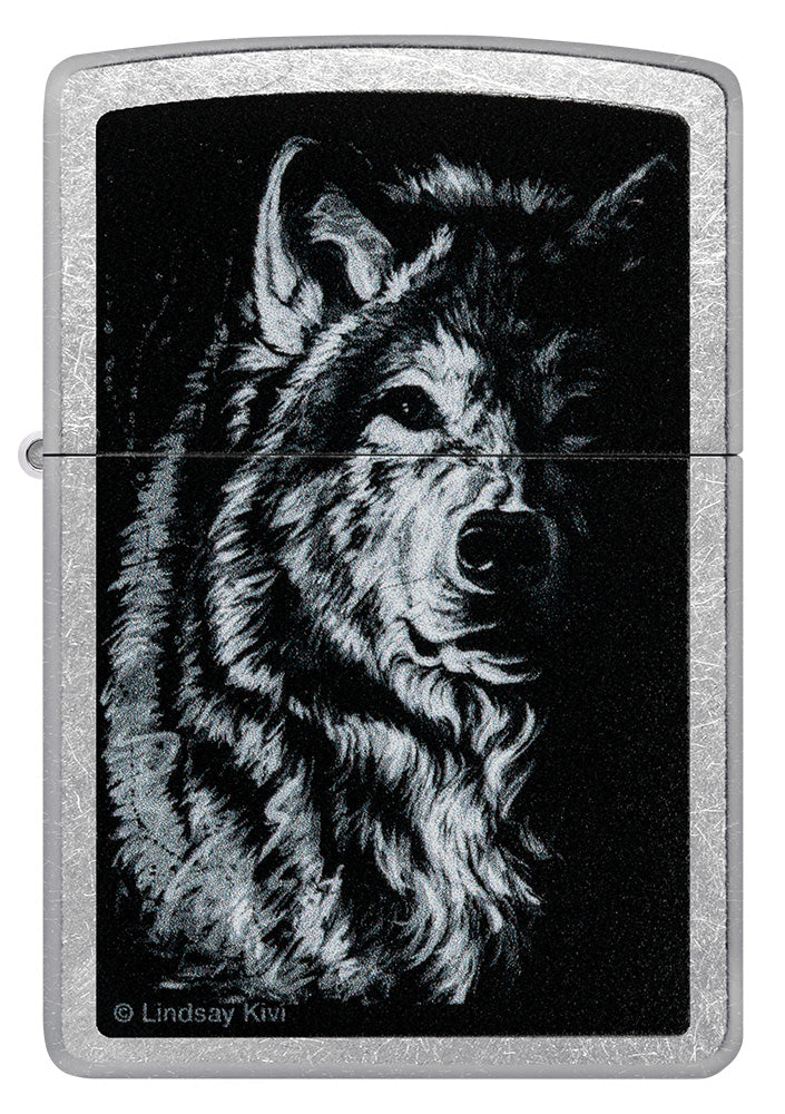 Zippo zapalovač 25661 Lindsay Kivi Shadow Wolf
