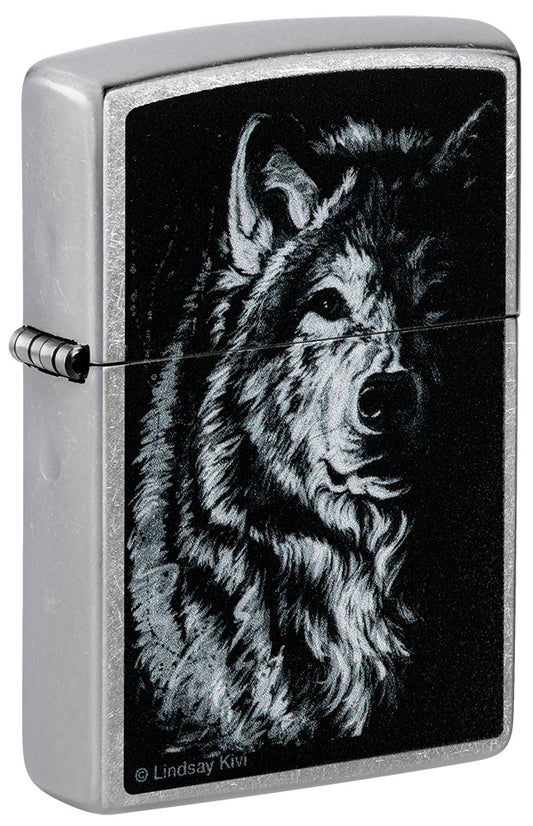 Zippo zapalovač 25661 Lindsay Kivi Shadow Wolf