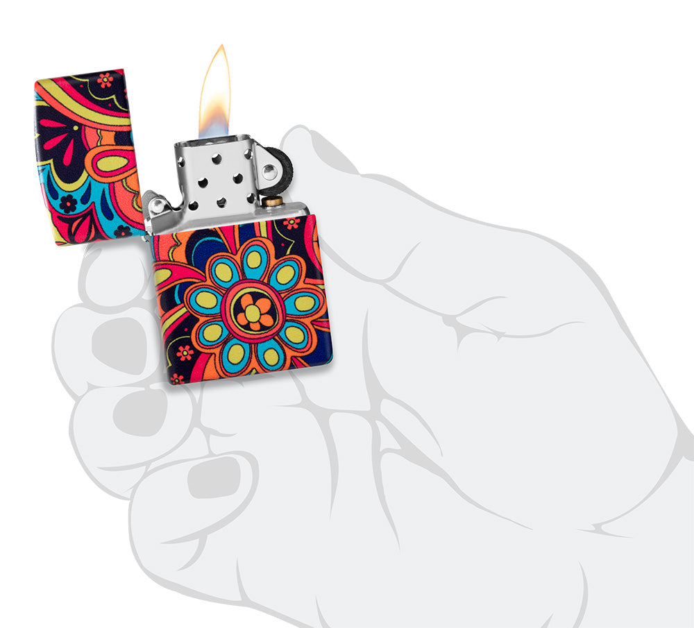 Zippo zapalovač 66008 Flower Power Design