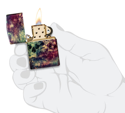 Zippo zapalovač 66012 Galaxy Skull Design