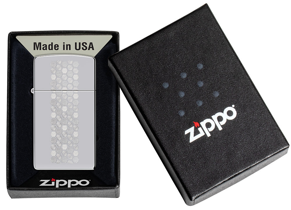 Zippo zapalovač 22109 Slim® Honeycomb Design