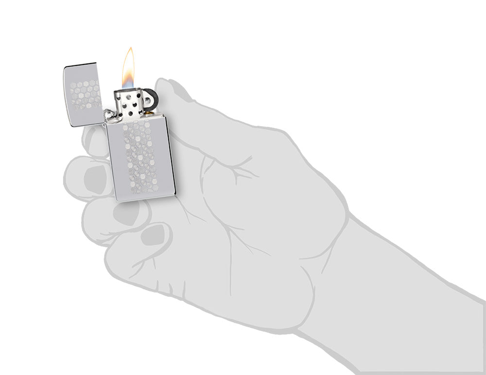 Zippo zapalovač 22109 Slim® Honeycomb Design