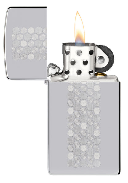 Zippo zapalovač 22109 Slim® Honeycomb Design