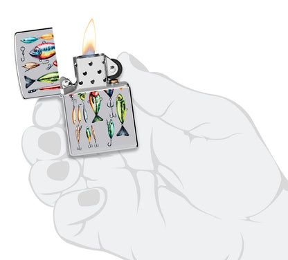 Zippo zapalovač 22111 Fishing Hooks Design