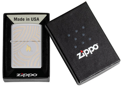 Zippo zapalovač 22112 Flame and Circles Design
