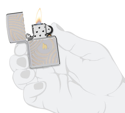 Zippo zapalovač 22112 Flame and Circles Design