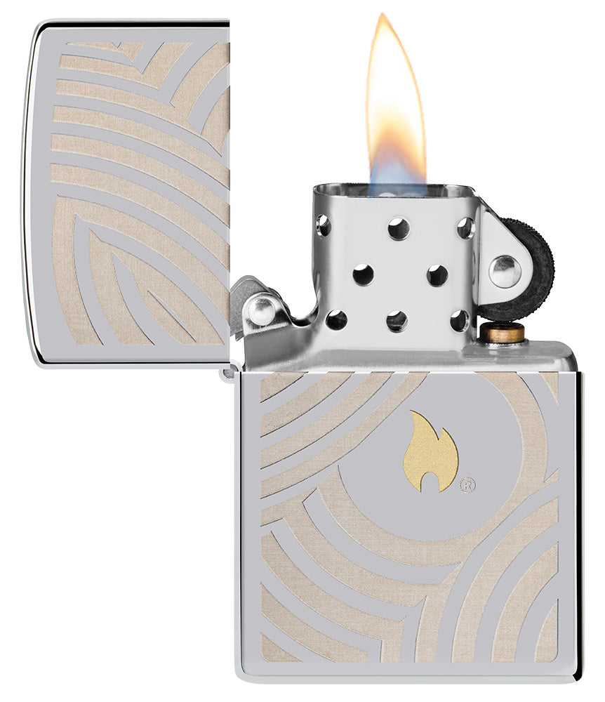 Zippo zapalovač 22112 Flame and Circles Design