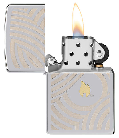 Zippo zapalovač 22112 Flame and Circles Design