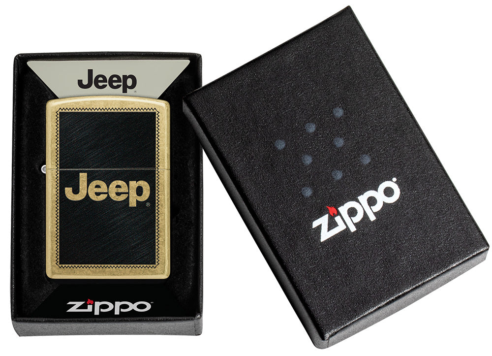 Zippo zapalovač 23016 Jeep Stamp Design