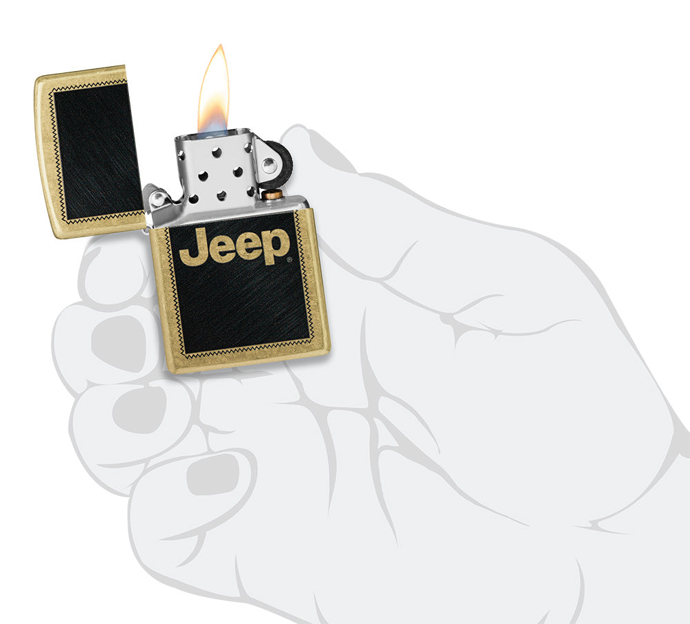 Zippo zapalovač 23016 Jeep Stamp Design