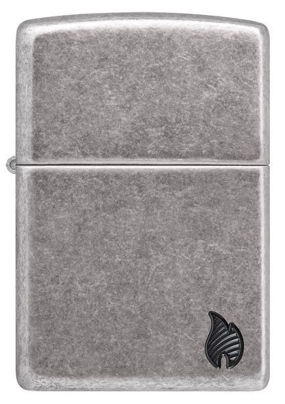 Zippo zapalovač 27010 Armor® Antique Silver Flame Design