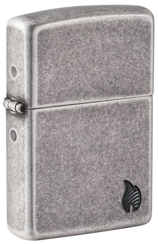 Zippo zapalovač 27010 Armor® Antique Silver Flame Design